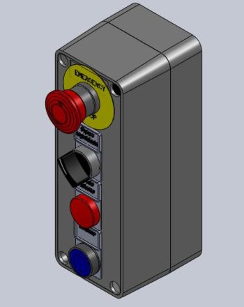  Diseño, fabricación y montaje de botoneras de 4 elementos en cajas plásticas